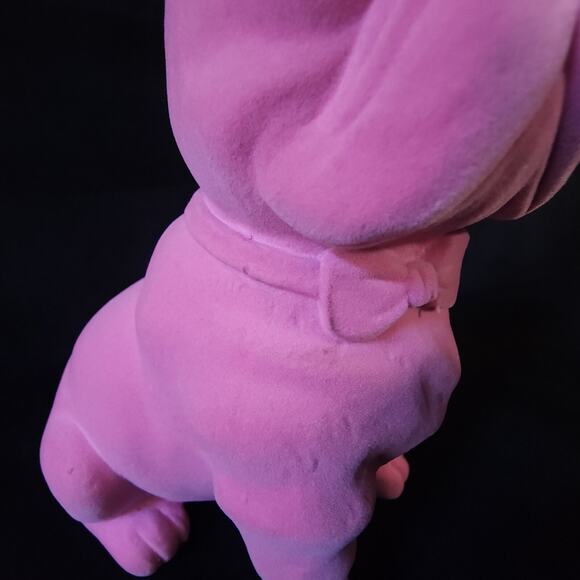 Valentine Tabletop Flocked Velvet French Bulldog Pink Spritz Target Frenchie Dog - Picture 3 of 9